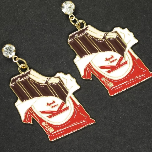 🍫 Kit Kat Earrings - Picture 3 of 4